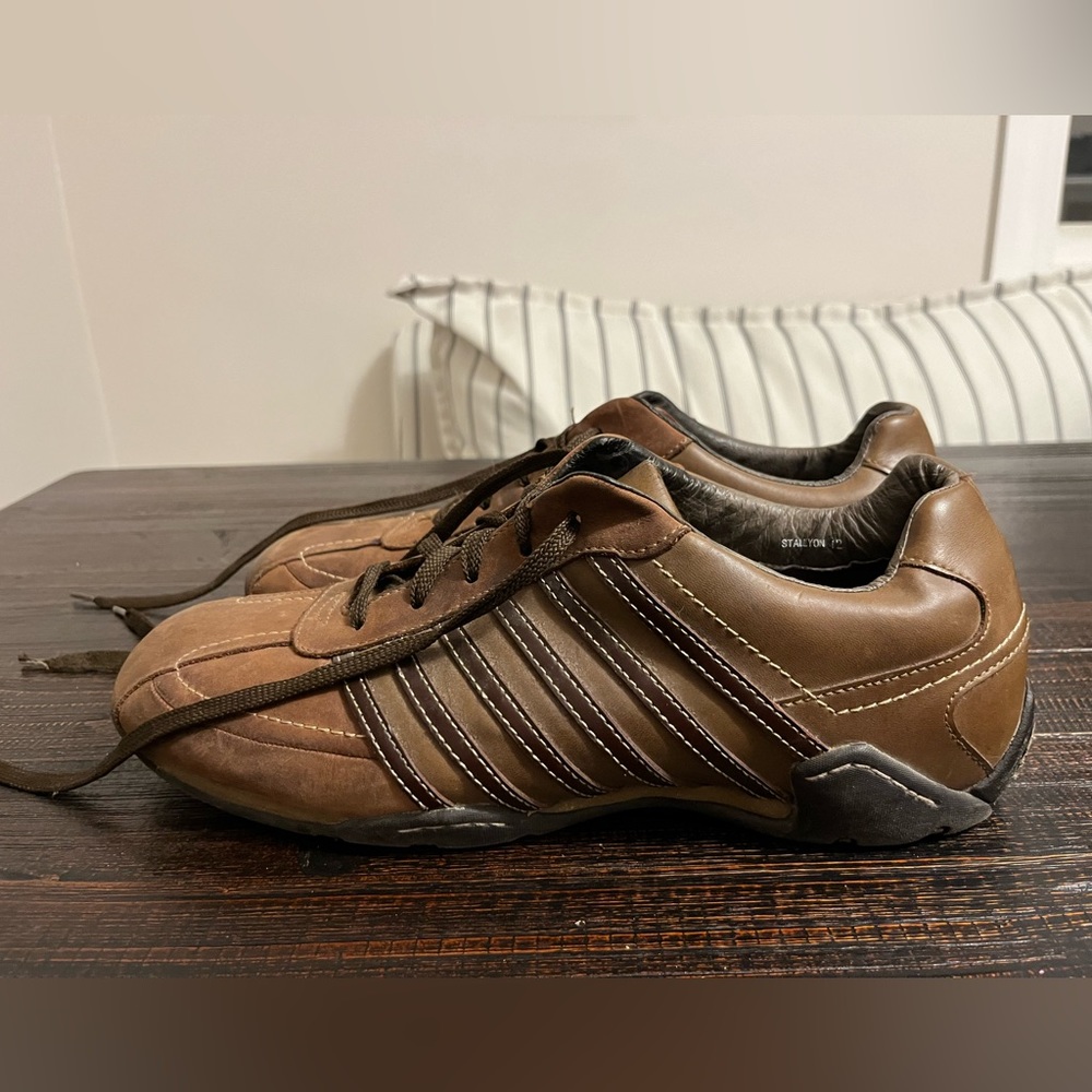 Steve Madden Stallyon Mocha Leather Shoes